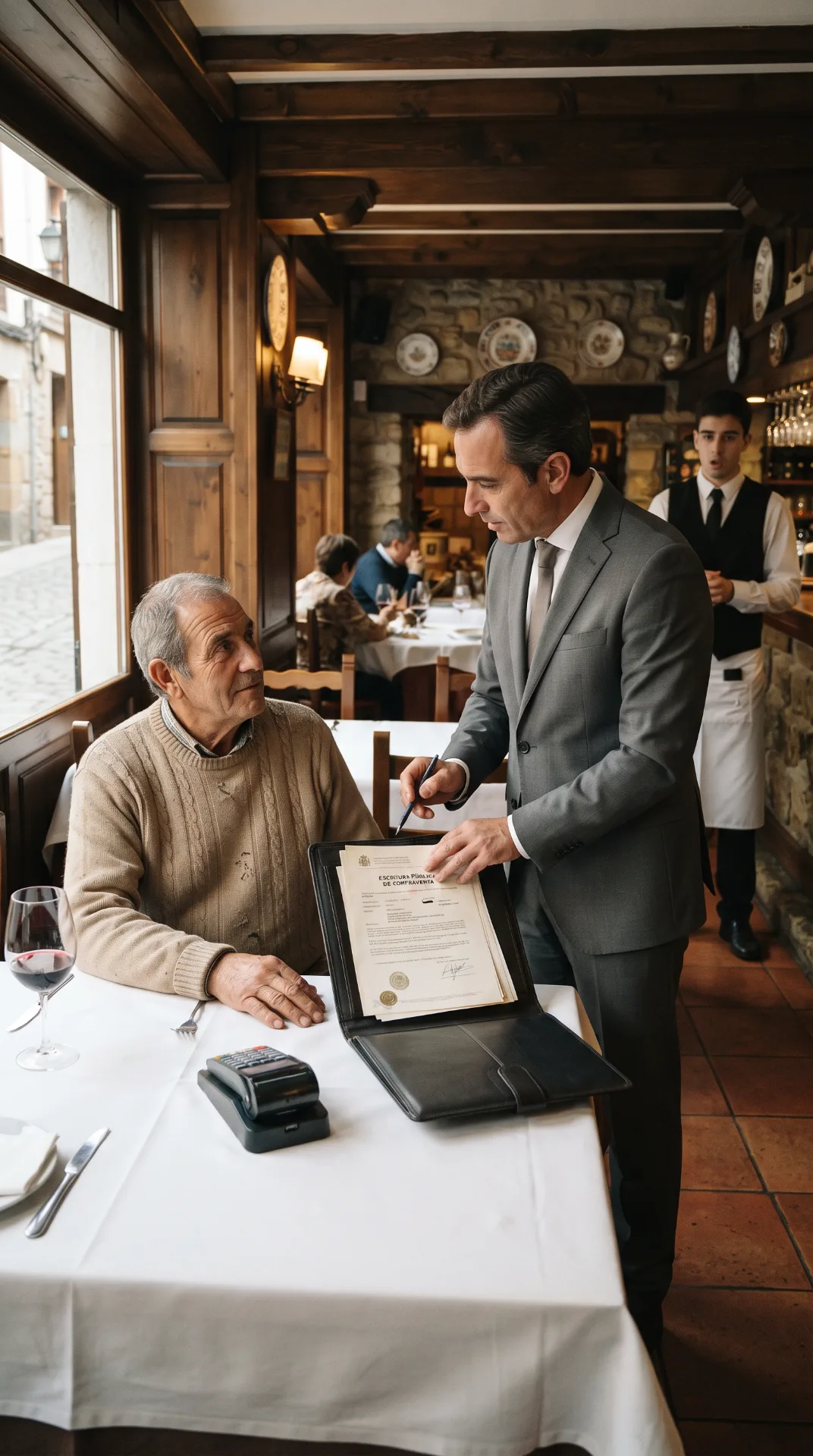 El cliente sin dinero que humillaron en el restaurante guardaba un secreto