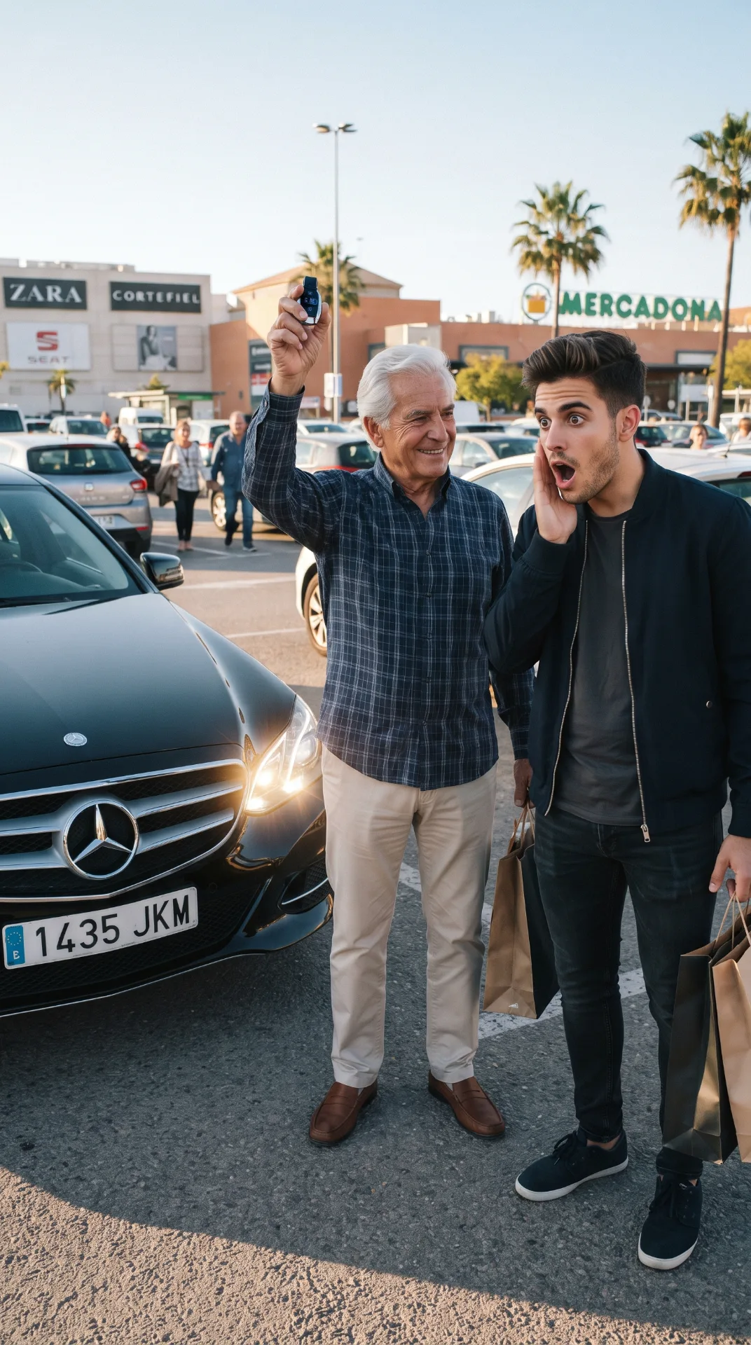 El anciano humilde y el auto de lujo: La verdad detrás del hombre que enmudeció a un estacionamiento
