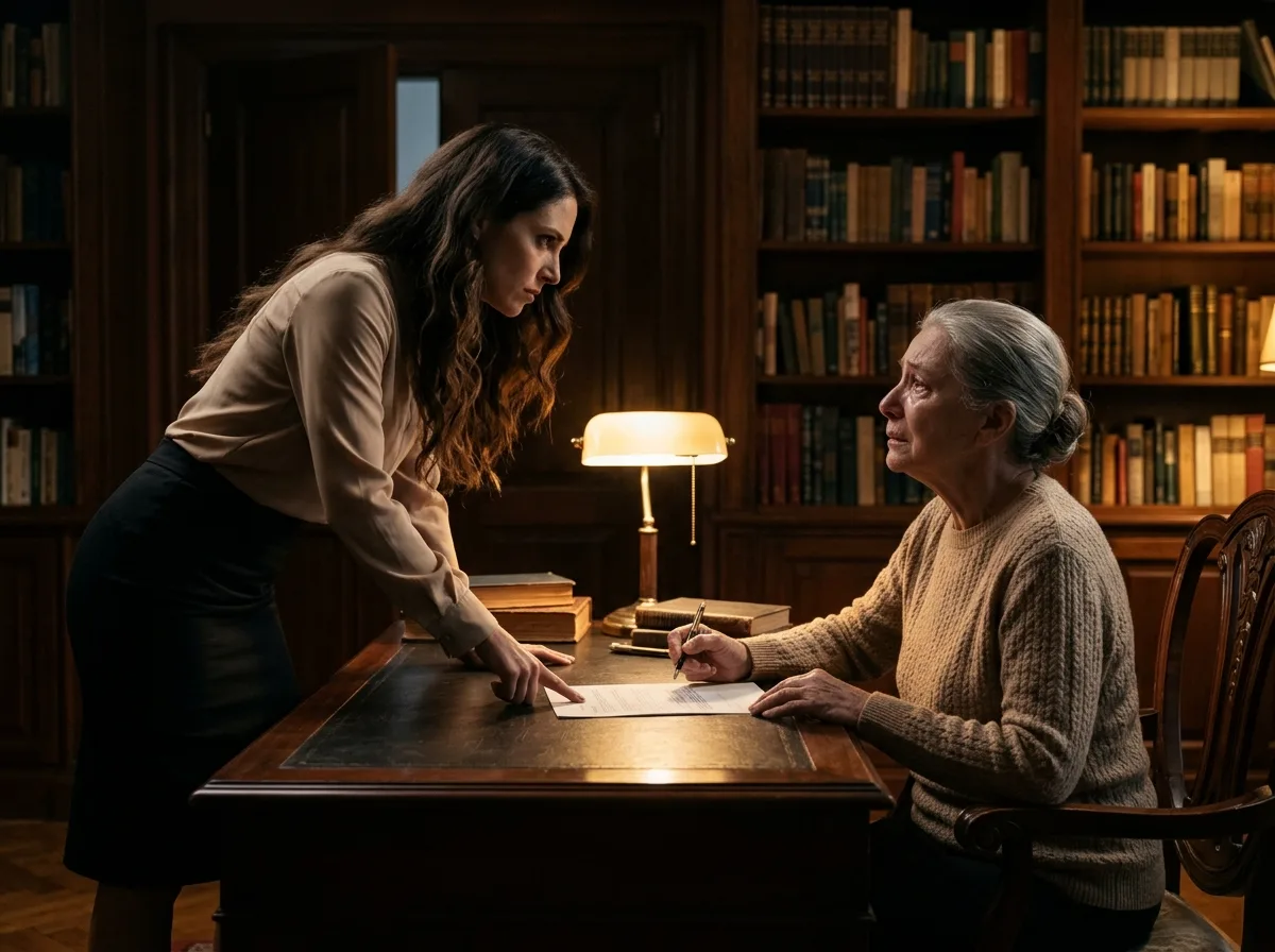 La rendija de la biblioteca: la nuera ambiciosa, la suegra indefensa y el video que lo cambió todo