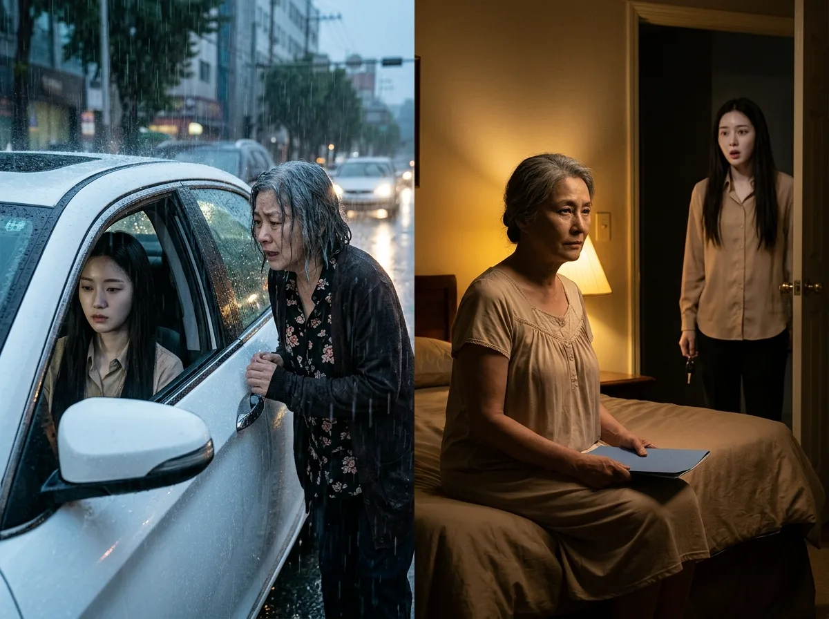 El asiento mojado: la hija que dejó a su madre bajo la lluvia sin saber quién pagaba su auto